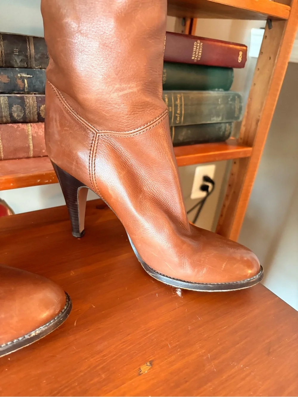 Vero Cuoio Tall Brown Leather Over-the-Knee Boots
